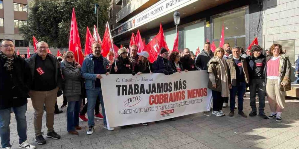 Manifestación de CCOO en Albacete.