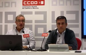 Ángel León (izquierda) y Javier Ortega, avanznado la postira sindical ante la negociación colectiva de 2026.