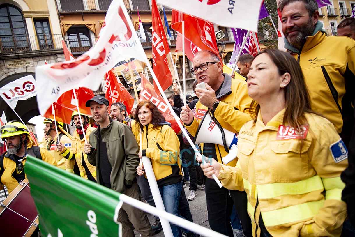 Nueva protesta de los trabajadores de Geacam en Toledo. Foto: Rebeca Arango.