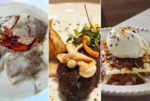 Platos de "Dáviro", "El Retorno" y "Los Trujis"