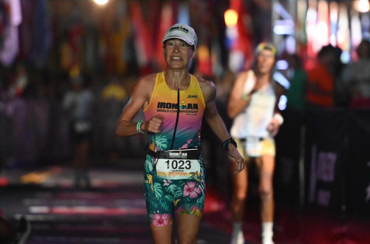 Débora Vaquerizo pasó su luna de miel en el Mundial de ironman de Hawai.