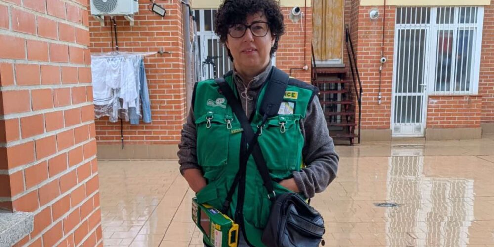 Esther, vendedora de la ONCE en Torrijos (Toledo)