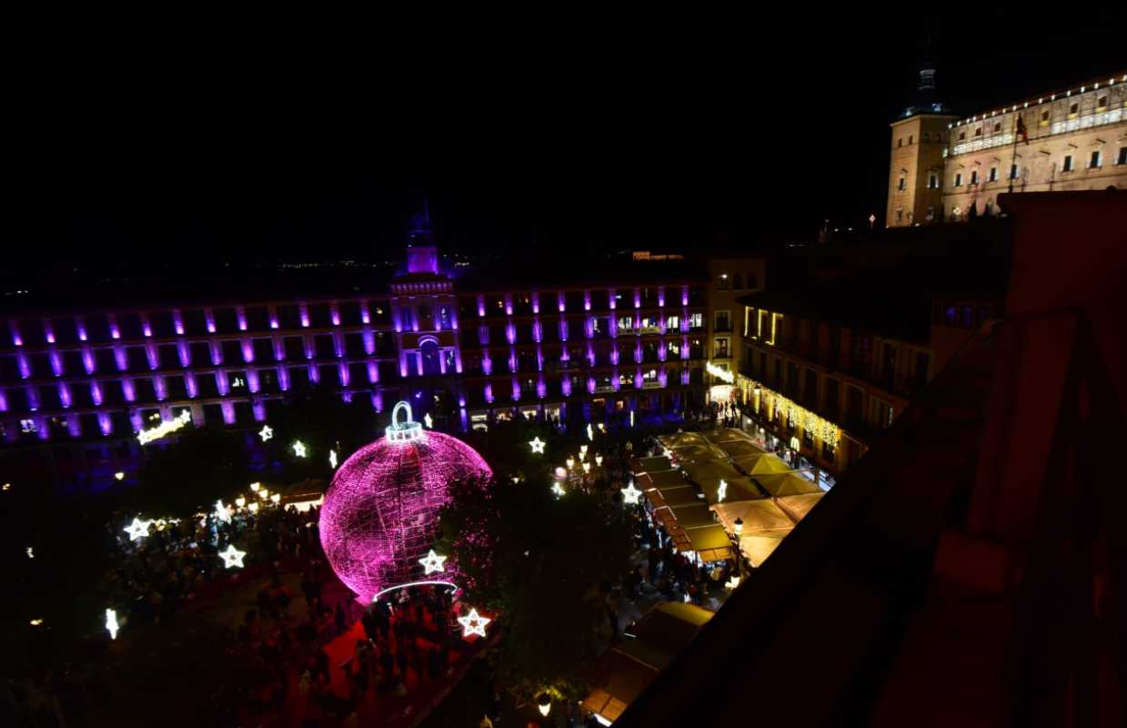 Encendido de las luces de Navidad, en Toledo. Foto: Rebeca Arango.