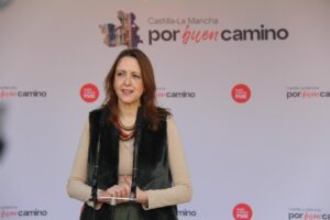 Cristina Maestre, interviniendo en el Comité Regional del PSOE de Castilla-La Mancha.