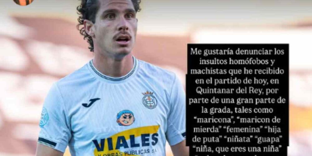 Publicación en Instagram que ha realizado Nacho Ruiz para denunciar los insultos en Quintanar del Rey.