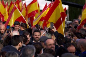 Paco Núñez asistió a la concentración del PP en Madrid.