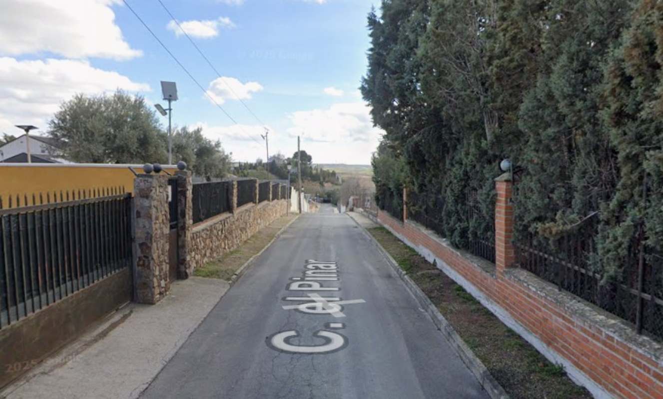 Calle Pinar de Yeles, donde tuvo lugar un nuevo accidente laboral.