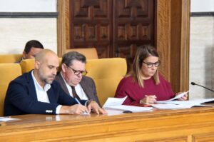 Bancada socialista en la Diputación de Toledo.