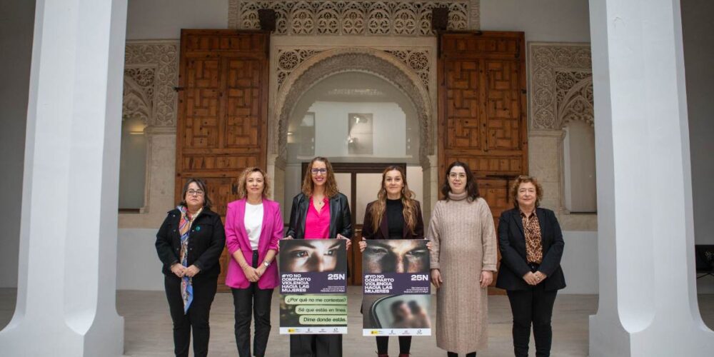 La consejera de Igualdad, Sara Simón, presenta la campaña institucional por el 25-N