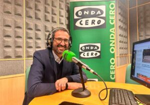 Sergio Gutiérrez, durante la entrevista de hoy jueves.