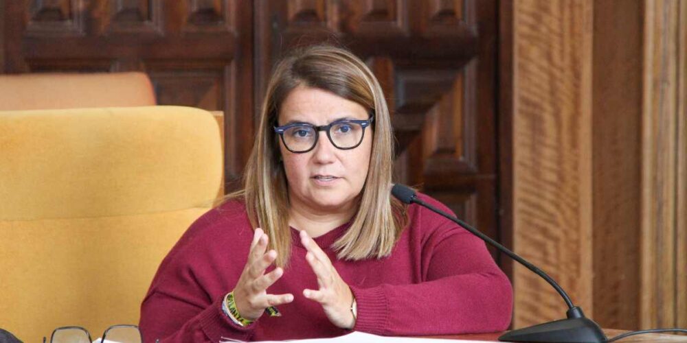 Tita García Élez, portavoz del PSOE en la Diputación de Toledo.