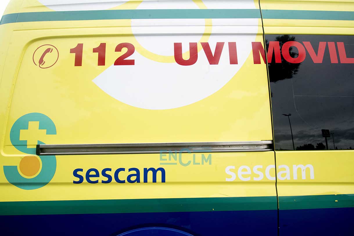 Ambulancias, UVI móvil del Sescam. Foto: Rebeca Arango.