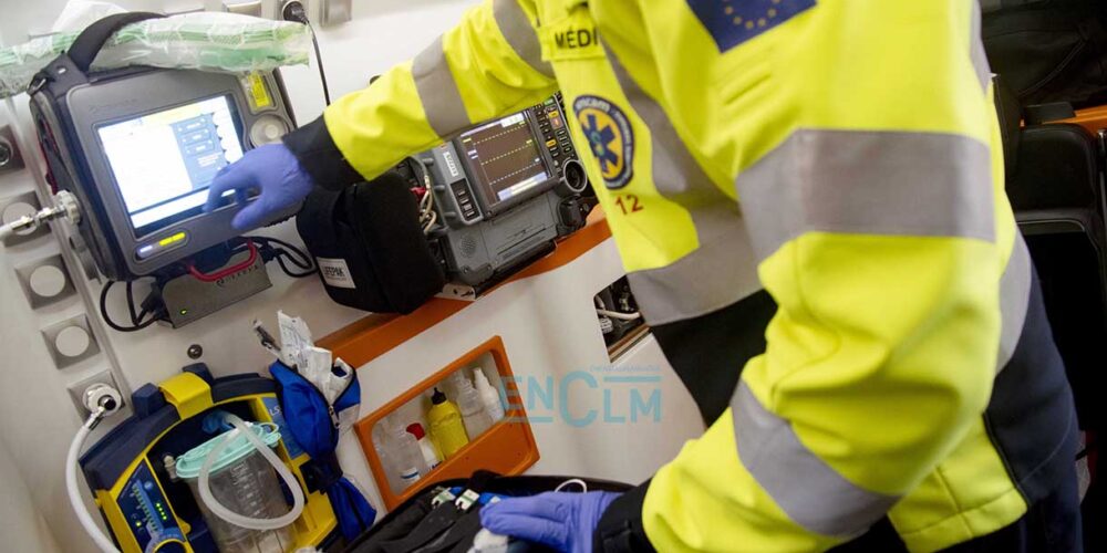 Ambulancias, UVI móvil del Sescam. Foto: Rebeca Arango.