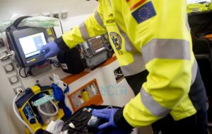 Ambulancias, UVI móvil del Sescam. Foto: Rebeca Arango.