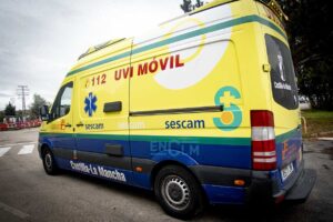 Ambulancias, UVI móvil del Sescam. Foto: Rebeca Arango.