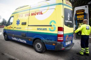 Ambulancias, UVI móvil del Sescam. Foto: Rebeca Arango.