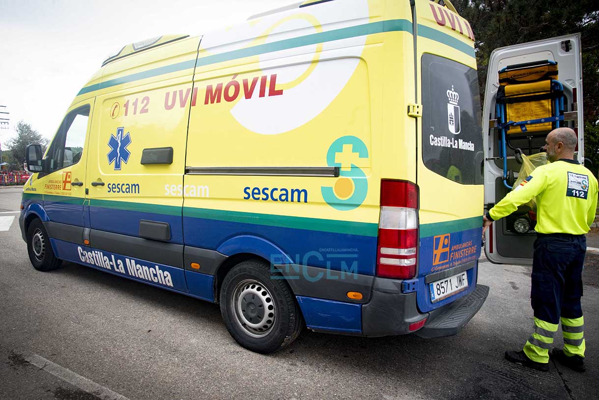 Ambulancias, UVI móvil del Sescam. Foto: Rebeca Arango.