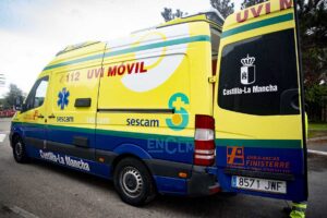 Ambulancias. UVI móvil del Sescam. Foto: Rebeca Arango.