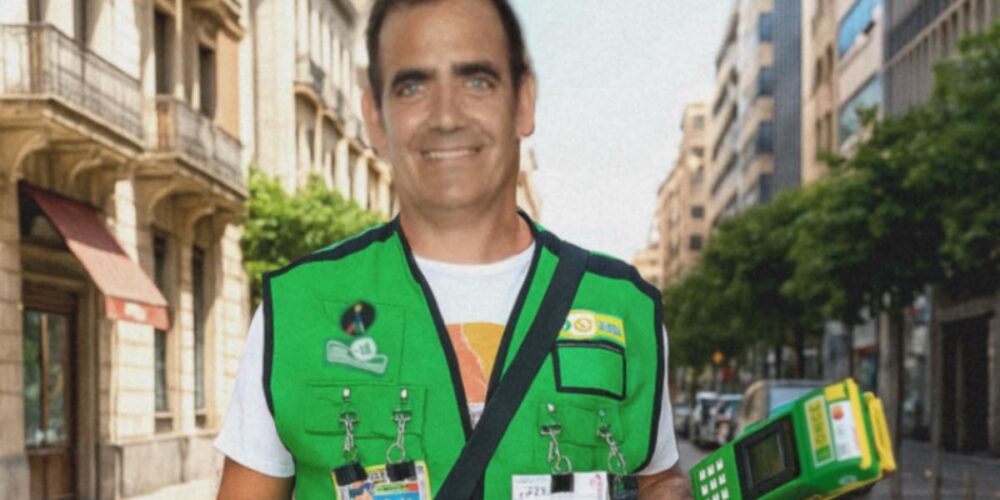 Mariano Pulgar, vendedor de la ONCE