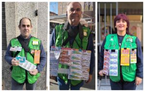 Vendedores de los cupones premiados en Puertollano, Ciudad Real y (Mora) Toledo.