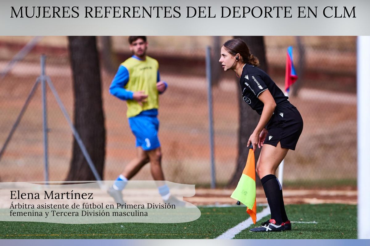 Elena Martínez, árbitra asistente de Primera División femenina y Tercera División masculina. Foto: Jotamr_fotografia