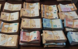 Dinero incautado por la Guardia Civil de Albacete