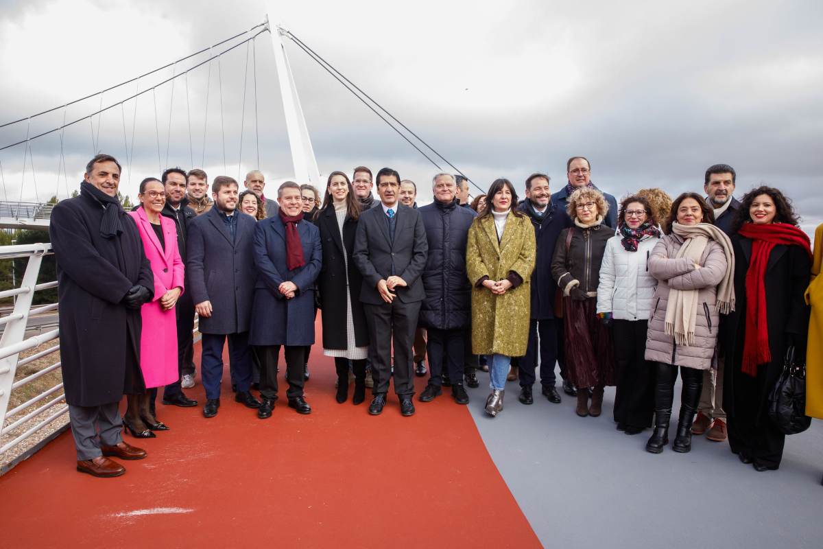Inauguración de la pasarela ciclopeatonal que unirá Miguelturra con Ciudad Real
