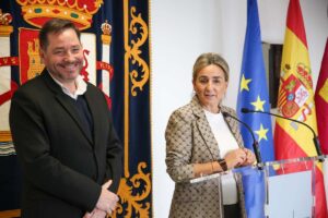 La delegada del Gobierno en Castilla-La Mancha, Milagros Tolón, y el subdelegado en Ciudad Real, David Broceño