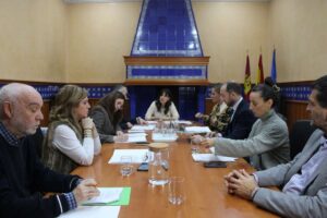 Reunión de la comisión de seguimiento de las obras del Paseo del Bosque de Puertollano