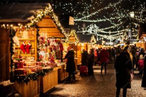 Mercadillo de Navidad. Imagen: Freepik