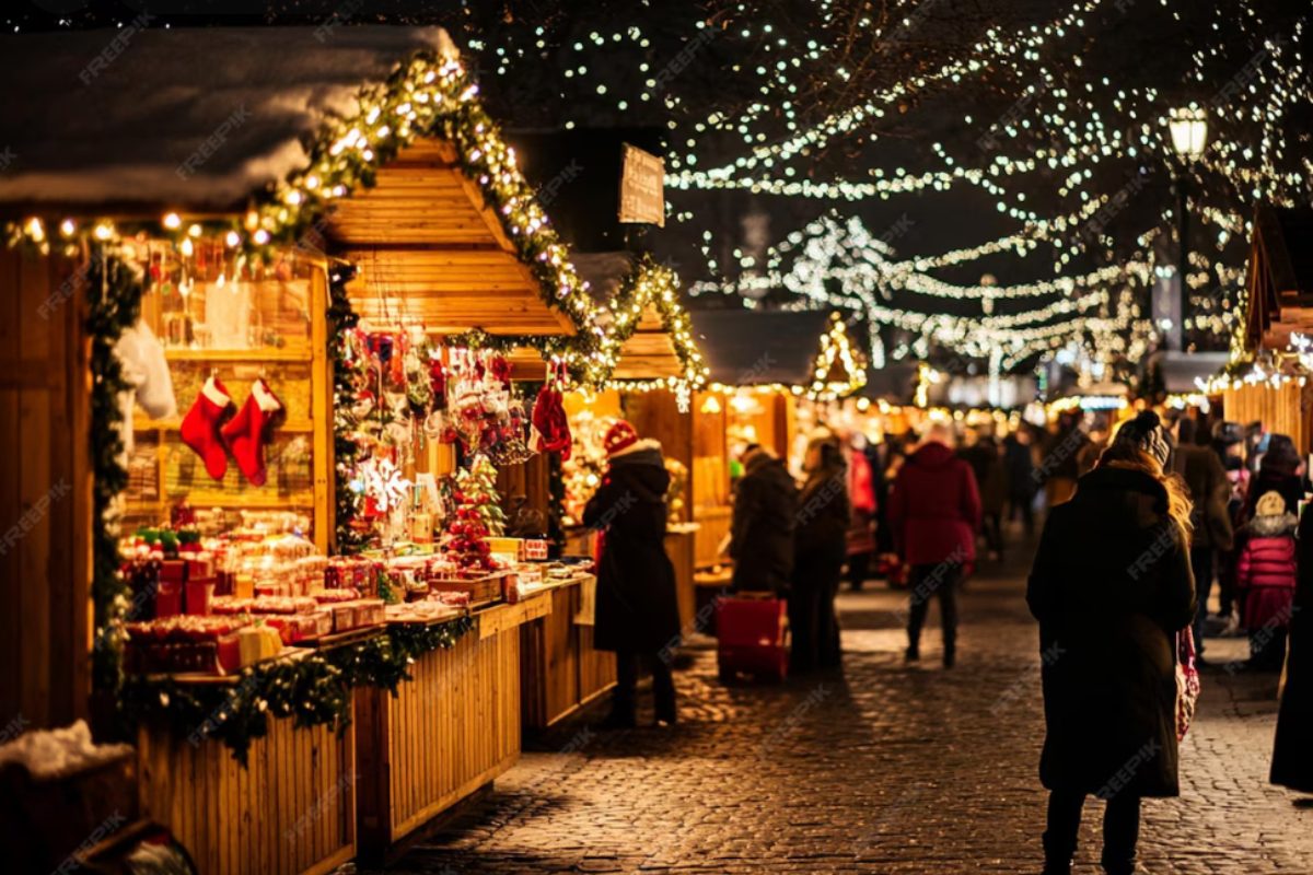 Mercadillo de Navidad. Imagen: Freepik