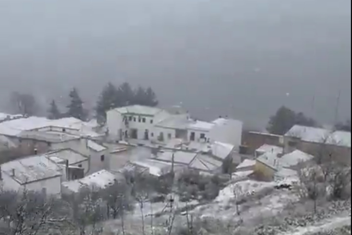 Nieve en Alcaraz (Albacete). Foto: ©Juanfran Torres