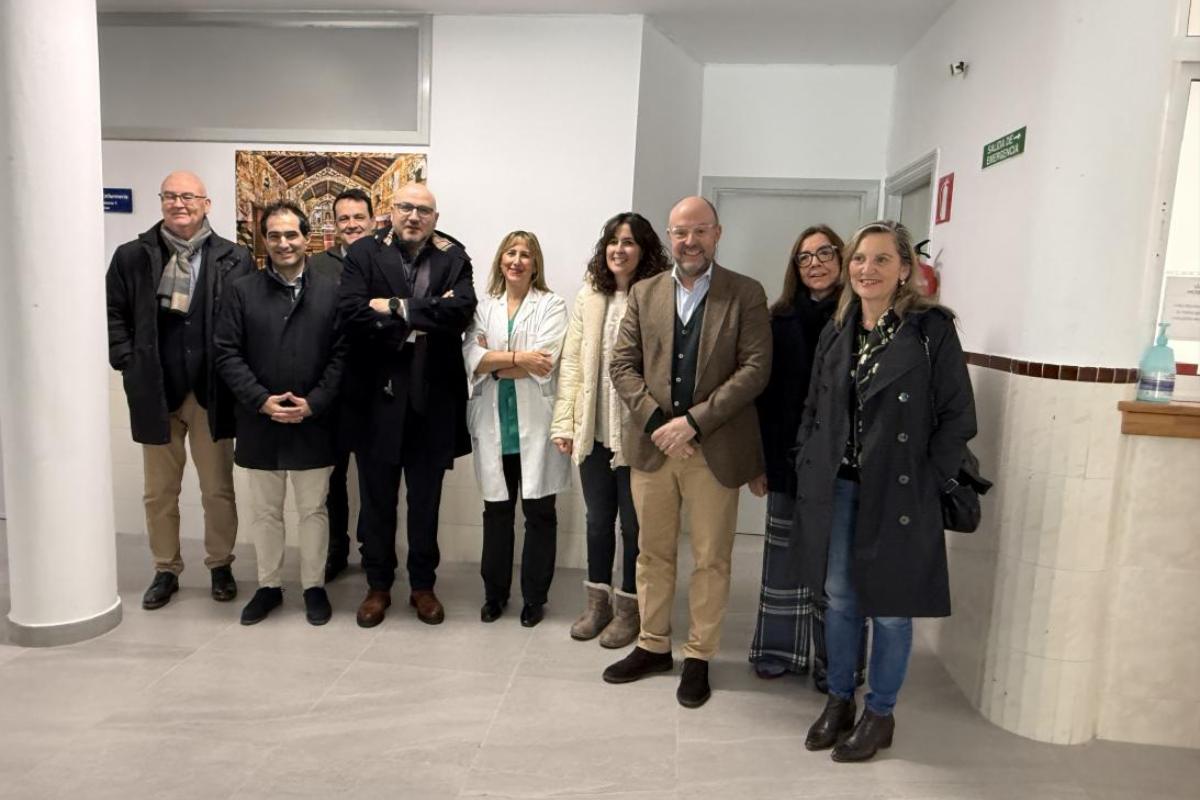 Visita a las obras del recién reformado centro de salud de Calzada de Calatrava