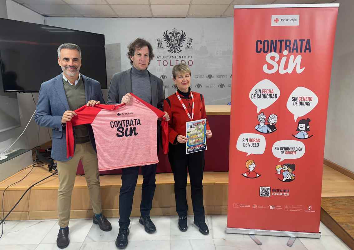 Rubén Lozano presentó la carrera 'Contrata sin', que se celebra en Toledo.
