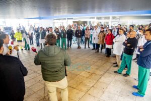 Huelga de médicos en Toledo. Foto: Rebeca Arango.