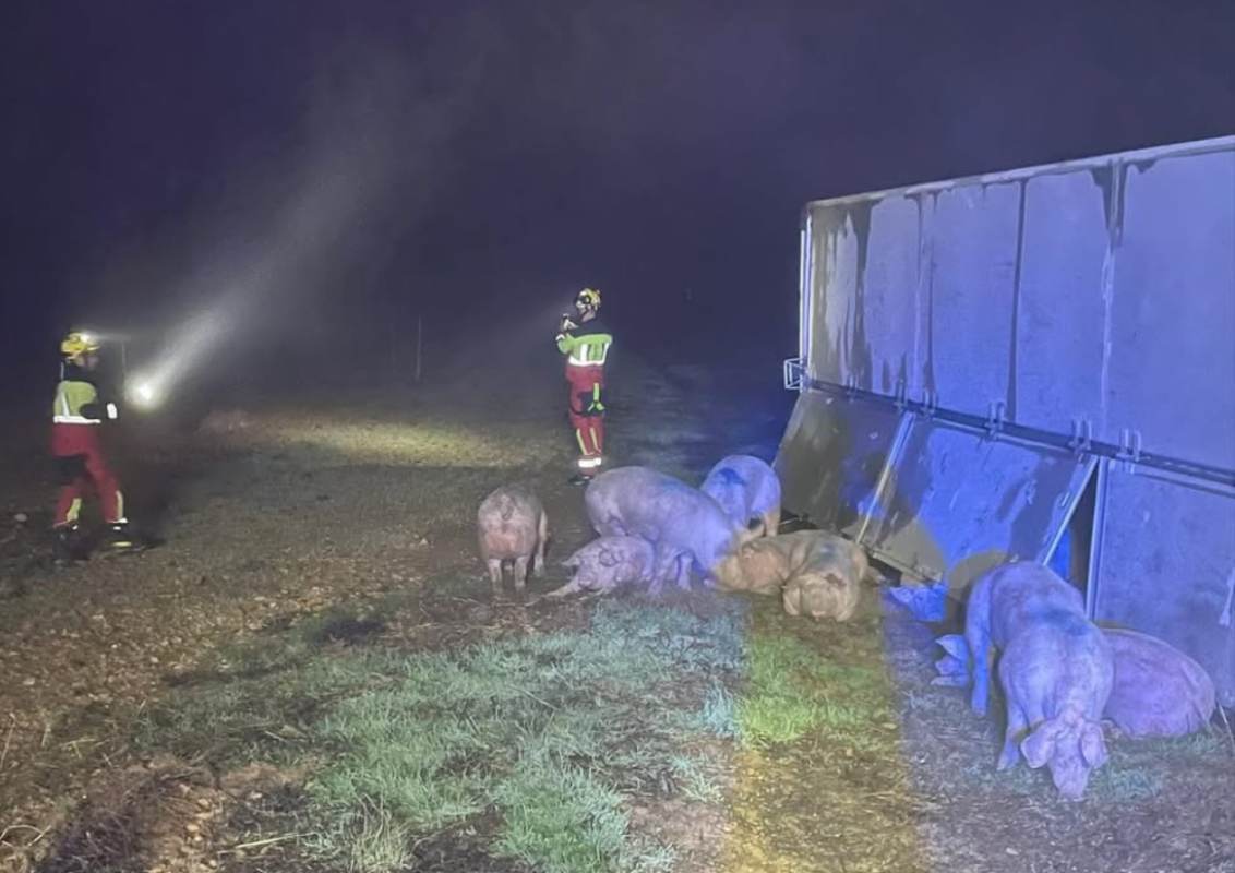 El accidente de tráfico ha tenido lugar en la CM-4025, a la altura de Consuegra.