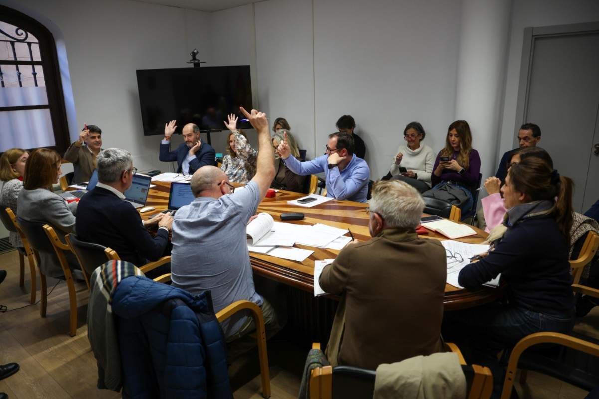 Imagen de la comisión de presupuestos de Toledo celebrada este 15 de diciembre.