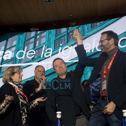Emiliano García-Page comienza el año siendo reelegido en Congreso del PSOE de Castilla-La Mancha, secretario regional. Foto: Rebeca Arango.