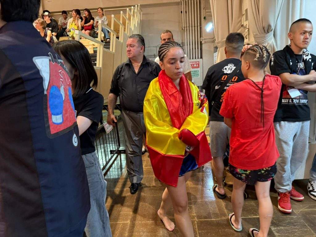 Cynthia Mordillo, en plena competición. Foto AEMMA