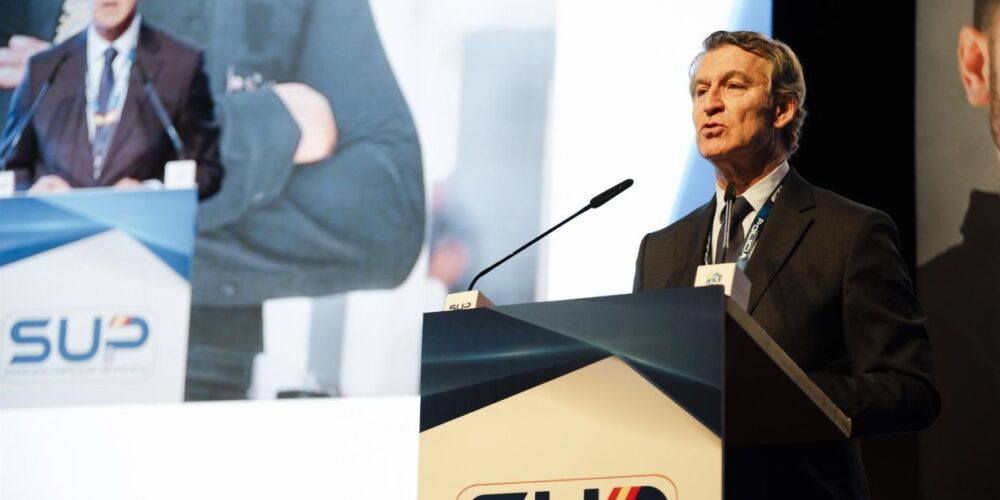 Feijóo estuvo en Toledo, en el Congreso Nacional del Sindicato Unificado de Policía.