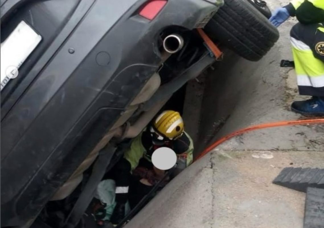 Accidente en Huecas (Toledo). Foto: Cpeis Toledo.