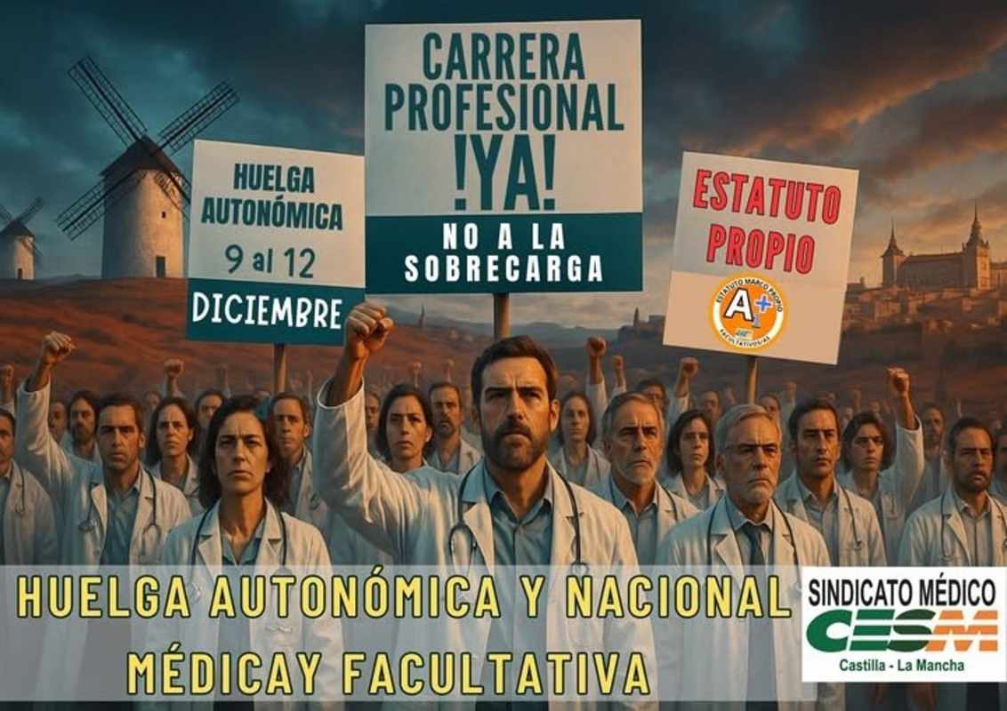 Llega una huelga de médicos de cuatro días.