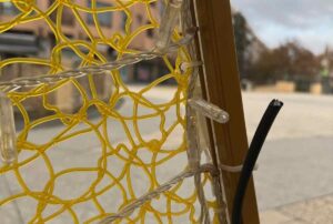 Iluminación navideña vandalizada en Albacete.