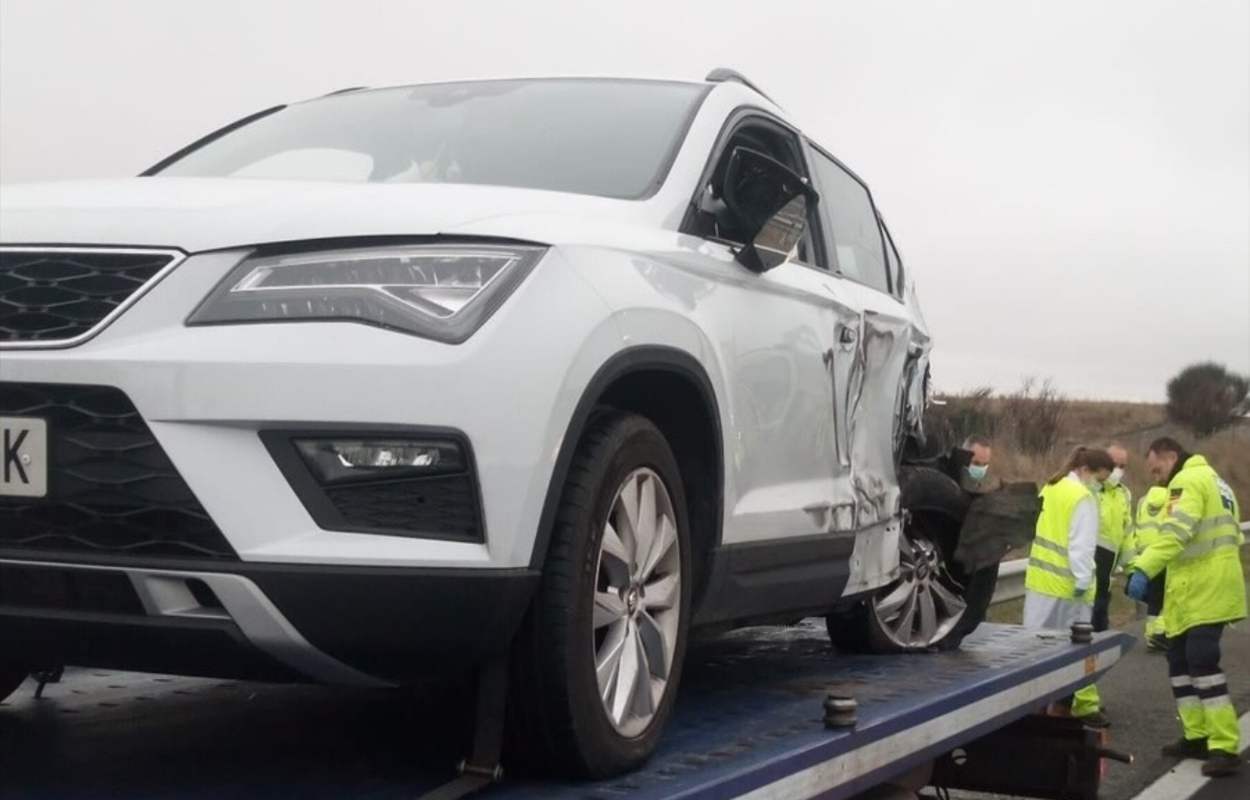 Accidente en la A-5 a su paso por Casarrubios.