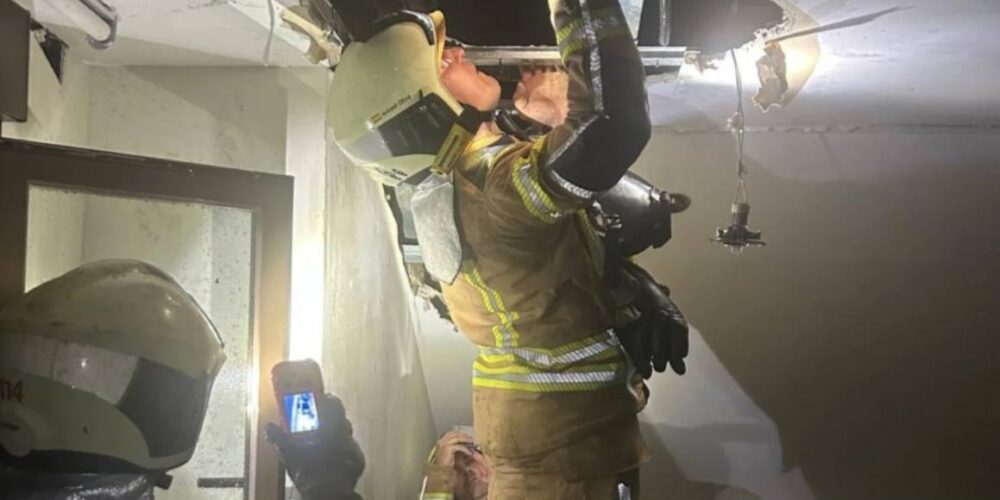 Incendio en una casa del barrio de Azucaica en Toledo.