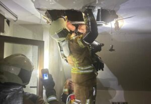 Incendio en una casa del barrio de Azucaica en Toledo.