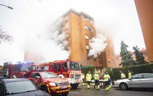 Incendio en el barrio de Buenavista. Foto: Rebeca Arango.
