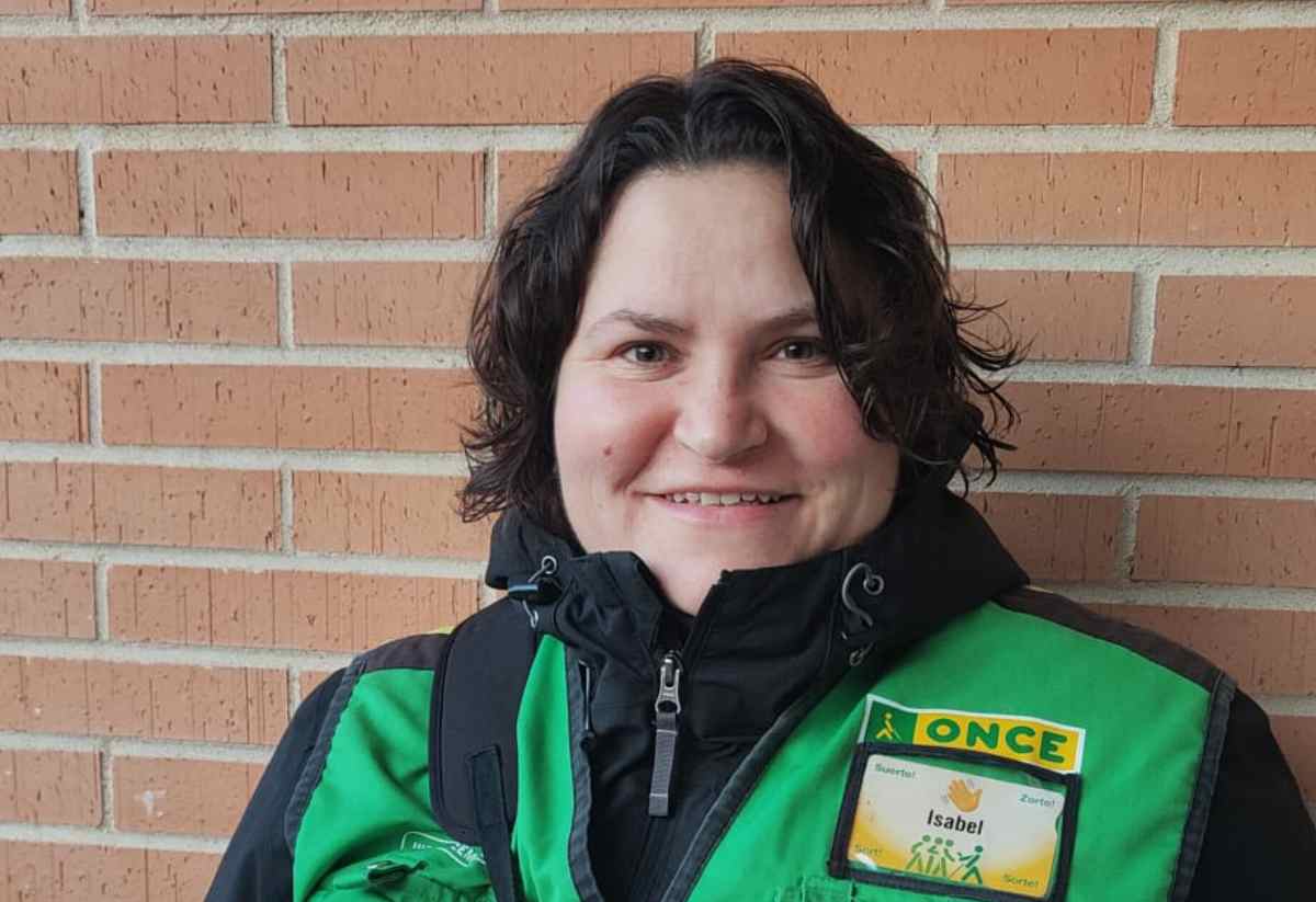 Isabel Torrecilla, vendedora de la ONCE en Burguillos de Toledo.