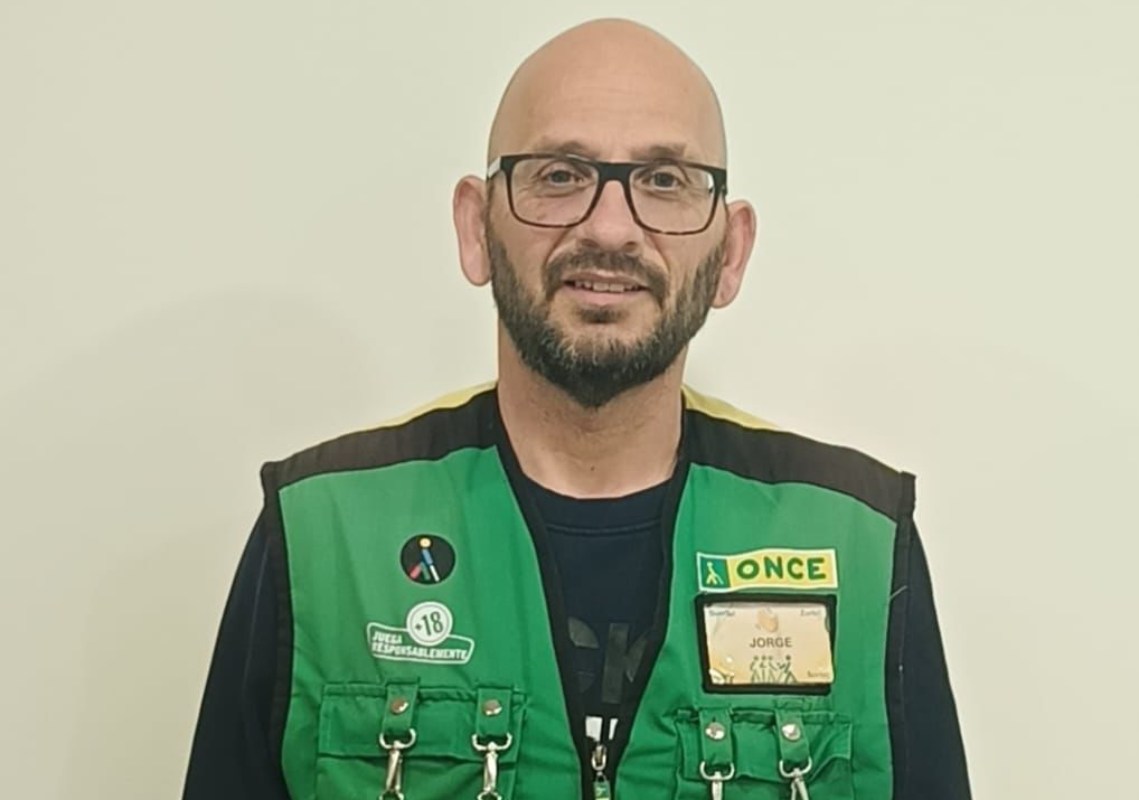 Jorge Fernández Nombela, vendedor de la ONCE