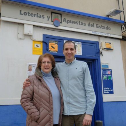 Administración de Campo de Criptana que ha repartido el quinto premio 23.112 de la Lotería. - EUROPA PRESS